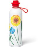 Lego Rdeča/bela kovinska otroška steklenička za vodo 560 ml Botanicals – Cene