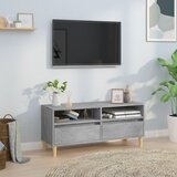 vidaXL TV omarica betonsko siva 100x34,5x44,5 cm inženirski les | Shoptok.si