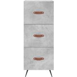  Visoka komoda siva betona 34 5x34x180 cm od konstruiranog drva | shoptok.hr