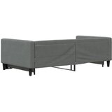  Dnevni krevet na razvlačenje bez madraca tamnosivi 100 x 200 cm | shoptok.hr