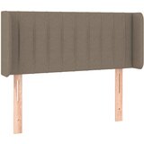 Maison Chic posteljno vzglavje - vzglavna omarica - nočna omarica z ušesi taupe 93x16x78/88 cm blago, (21712426) Cene