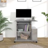vidaXL Stol za računalo boja hrasta 80 x 50 x 75 cm konstruirano drvo | shoptok.hr