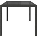  Stol za vrt Crna 190 x 90 x 75 cm poliratan | shoptok.hr