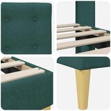  Okvir za krevet Tamnozelena 140 x 190 cm Tkanina - Tamnozelena 140 x 190 cm | shoptok.hr