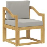 vidaXL 2 Komad Set vanjskih sofa Poliester Bijela i svijetlosiva - Bijela i svijetlosiva Nagnuto | shoptok.hr