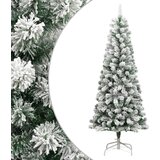  Umjetno božićno drvce sa šarkama i snijegom 240 cm | shoptok.hr