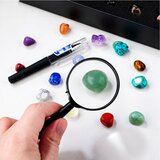  Set of Mineral Stones Natural Crystals Collection Magnifying Glass Pen 43 pcs. | Shoptok.si