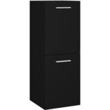 Maison Chic Kopalniška omarica - Kopalniški kabinet črna 30x30x80 cm iverna plošča, (21794954) | Shoptok.si