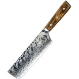 IZMAEL Damaskast kuhinjski nož YU-37491 - Nakiri / Rjava | Shoptok.si