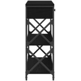  Konzolna stolica s ladicama Crni hrast 75 x 28 x 75 cm | Eponuda.com