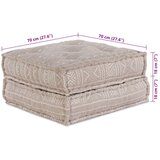  Modularni Pouf Svijetlo Smeđi 70x70x36 Tkanina | shoptok.hr