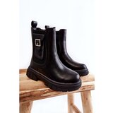 Kesi Girls' High Leather Boots Black Shelby | shoptok.hr