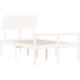  za starije s uzglavljem bijeli 120x200 cm masivnog drva | shoptok.hr