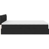  s od storage s uzglavljem Crna 140 x 200 cm Baršun | shoptok.hr