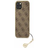 Guess 4G Charm Zadn&amp;iacute; Kryt pro iPhone 13 Brown Ovitek za telefon Vijolična Slike