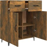 Komoda boja dimljenog hrasta 69,5x34x90 cm konstruirano drvo | shoptok.hr