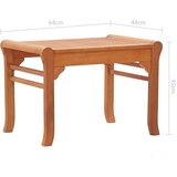  Vrtna klupa 64 cm od masivnog drva eukaliptusa | Eponuda.com