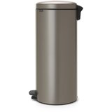 Brabantia Koš za smeti s pedalom 30 L s plastičnim vložkom - platina | Shoptok.si