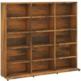 vidaXL Omarica za CD-je dimljeni hrast 102x23x89,5 cm inženirski les | Shoptok.si