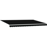 vidaXL Avtomatska retraktibilna tenda z LED svetilko Črna 500x300 cm, Alternativno platno za tento 5x3 m Črna | Shoptok.si