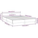  Posteljni okvir z vzglavjem temno rjav 140x190 cm blago, (20795128) | Shoptok.si