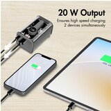 Logilink Power bank 10000 mAh, 1x USB-A, 1x USB-C, sa zaslonom, PD &amp, QC, transp. PA0306 aku-pack 10000 mAh Li-Ion prozirna | Eponuda.ba