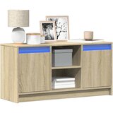  ormarić s LED svjetlima boja hrasta 100x34x50 cm drveni | shoptok.hr