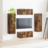  Set TV komoda 4 kom. Dimljeni hrast Konstruirano drvo | shoptok.hr