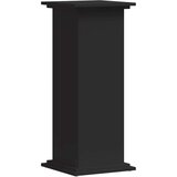 vidaXL Stojalo za rastline črno 33x33x80 cm inženirski les | Shoptok.si