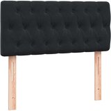 vidaXL Box spring postelja z vzmetnico črna 90x210 cm žamet | Shoptok.si