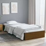  Posteljni okvir medeno rjav iz trdnega lesa 75x190 cm 2FT6, (20684863) Cene