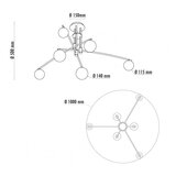 Vesta 376 visilica 6*G9 crna | Eponuda.com