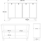 Hanah home konzola nord ND2 sw | Eponuda.com