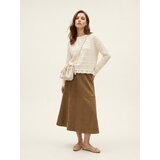 Sinsay Midi suknja od imitacije brušene kože | shoptok.hr