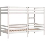  Krevet na kat bijeli 90 x 200 cm od masivne borovine | shoptok.hr