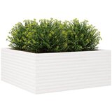  Vrtna sadilica bijela 110x110x46 cm od masivne borovine | Eponuda.com
