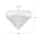 Brilagi Plafonski luster ECLIPSE 9xE14/10W/230V prečnik 58 cm zlatna/crna | Eponuda.com