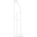 Zuma line SM-609-WH - led prigušiva podna lampa LED/10W/230V bela | Eponuda.com