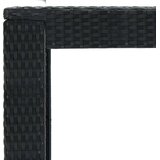 vidaXL vrtni barski stol crni 100 x 60,5 x 110,5 cm od poliratana | shoptok.hr