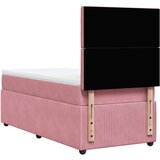 Box spring krevet s madracem ružičasti 90x200 cm baršunasti | shoptok.hr