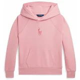 Polo Ralph Lauren Otroški pulover roza barva, s kapuco, 313941120001