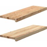  Prozorske klupice 2 kom 80x30x2 cm netretirane masivne hrast | shoptok.hr