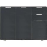  Komoda visoki sjaj crna 107x35x80 5 cm | shoptok.hr