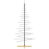 Metalno božićno drvce s drvenom bazom crno 180 cm | Eponuda.com