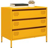 vidaXL Komoda boja senfa 68x39x58,5 cm hladno valjanog čelika | shoptok.hr