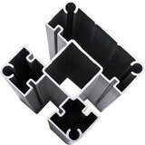  Set panela za ogradu WPC 1391 x 186 cm crni | shoptok.hr