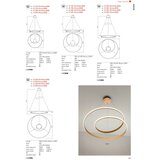  Redo 01-1796 - LED luster na sajli TORSION LED/40W/230V bronzan | Eponuda.com