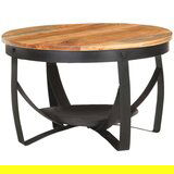  Klubska mizica Ø 68x43 cm trden akacijev les, (20908288) | Shoptok.si