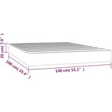  Madrac s džepičastim oprugama krem 140x190x20 cm umjetne kože | shoptok.hr