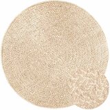  Tepih ZIZUR bež Ø 120 cm s izgledom jute unutarnji i vanjski | Shoptok.si